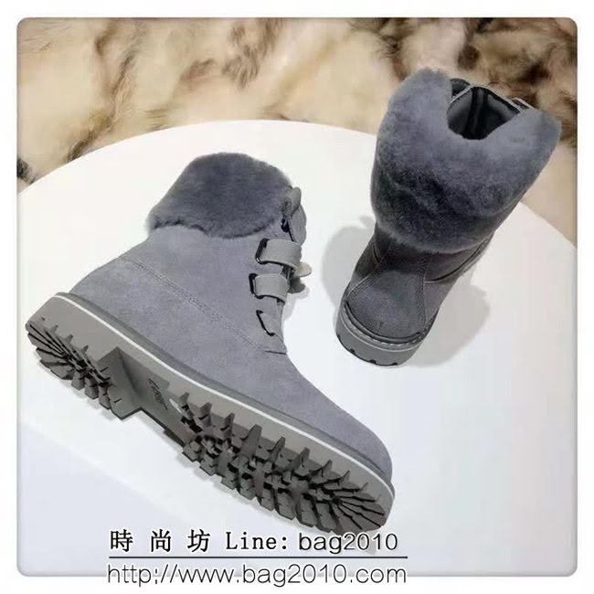 UGG 2018新品 3M防潑水 翻毛鞋幫 絲光牛反皮馬丁靴 QZS2715